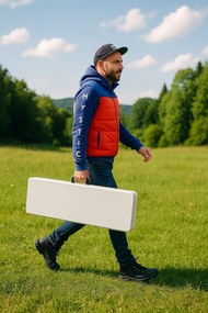 Bancă din plastic independentă - 180 cm