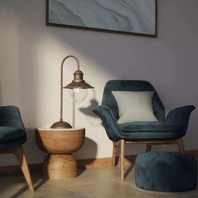 Lampa de masa stil nautic din alama si sticla Al Mare