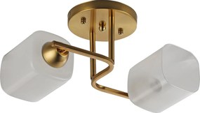 Lustra Klausen Sly PL2 Essential 2xE27 Cupru si Alb 18x35x20cm Corp Iluminat Design Clasic pentru Dormitor Living Eleganta si Confort Vizual