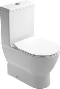 Vas WC pe pardoseala Gala Emma Rounded Rimless BTW alb lucios