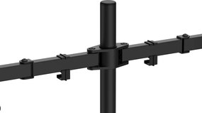 Suport Monitor Dublu de Birou Ergonomic – Stabilitate, Flexibilitate și Design Premium, Negru