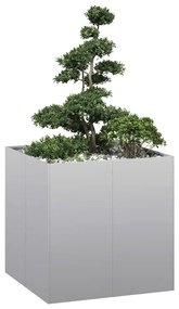 vidaXL Jardinieră 80x80x80 cm oțel galvanizat