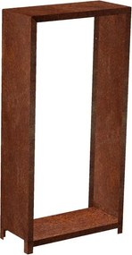 Magazie de lemne Stora pentru grădină 180 x 90 x 40 cm, corten CORGARDEN 1034