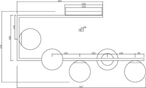 Ondaluce - Candelabru cu tijă MONILE 5xE14/10W/230V negru/negru fumat
