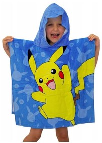 Pokémon Blue poncho pentru prosop de plajă 60x120 cm