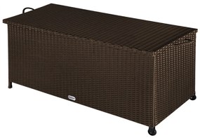 Deuba Cutie depozitare 122cm x 56cm x 61cm - cu roti maro