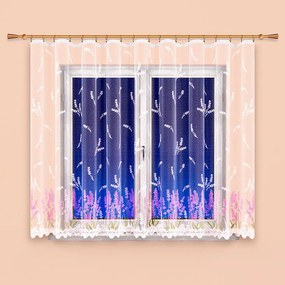 Perdea finisată din jacard MARIANA VIOLET 350 x 160 cm