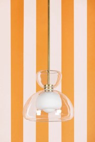 Lustra suspendata, Metal Alama Antic, Sticla, CORTNEY