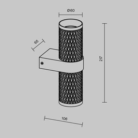 Aplica Focus Design C069WL-02MG Maytoni GU10, Auriu, Germania