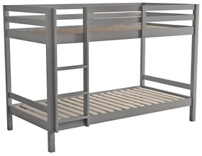 Pat etajat pentru copii 90 cm Invocato (gri) (cu somieră). 1116362