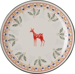 Farfurie rotunda din ceramica, D21cm, "Frimas"