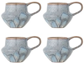 Căni albastru-deschis 4 buc. din gresie 300 ml Bessie – Bloomingville
