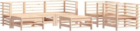 vidaXL Set mobilier de grădină, 7 piese, lemn masiv de pin