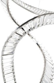Lustra LED casa scarii design deosebit CHARMES 2B crom