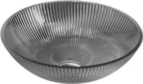 Mexen Zuri chiuvetă din sticlă montată pe blat 39 x 39 cm, neagră - 24193970