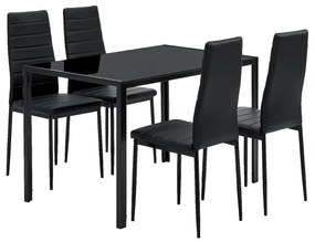 Jusky Set de sufragerie Dalya - negru