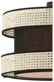 Pendul pe cablu HALO 1xE27/60W/230V negru/crem