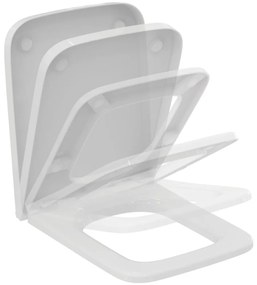 Capac WC, softclose, alb