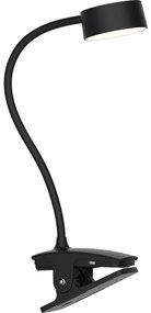 Lampă LED flexibilă dimabilă cu clemă Solight WO3001-B LED/2W/5V 3000/4000/6500K negru