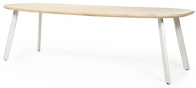 Masa de sufragerie Dion din lemn de stejar 260x110 cm