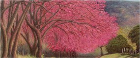 Tablou cu copaci înfloriți (120x50 cm)