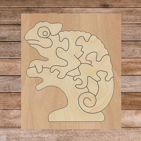 SENTOP | Bicolor insert montessori din lemn pentru copii - CAMELEON PLOP | SENTOP