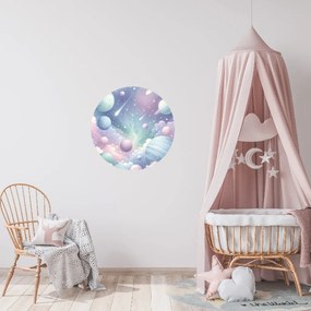 PIPPER. Autocolant circular de perete „Un univers magic” mărimea: 60cm