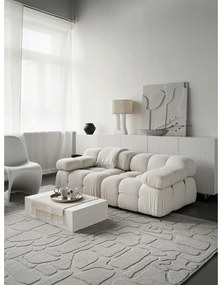 Covor gri deschis din lână 200x300 cm Morphic Dunes – Agnella