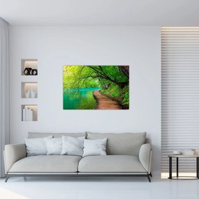 Tablou - Lacurile Plitvice (90x60 cm)