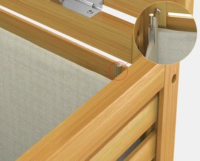 Deuba Cos de rufe din bambus - 62L