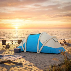 Outsunny Cort gonflabil rapid de montat, refugiu de aer, cort de camping | Aosom Romania