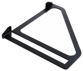 Suport polita model INGRID, 260x230 mm, finisaj negru mat