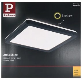 Plafonieră LED/11,2W ATRIA 230V neagră Paulmann 71000