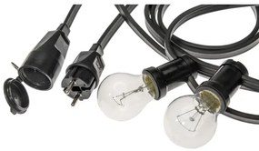 Șir decorativ exterior GIRLANDA 22 m 20xE27/15W/230V IP44