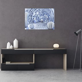 Tablou pe sticlă - 3D Abstract (70x50 cm)