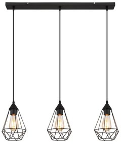 Lustră pe cablu Globo 15745-3H ZACHARY 3xE27/60W/230V