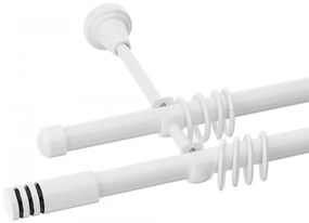 Galerie dubla Modulo alb lucios 19mm/19mm (Alege marime: 320 cm)