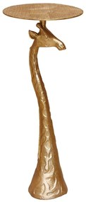 Masuta laterala, din metal si aluminiu, gold Giraffe
