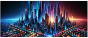 Tablou - Orașul viitorului (120x50 cm)