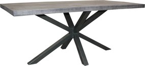 Masa design industrial Galaxie 200cm, salcam gri