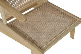 Fotoliu tip scaun din lemn si rattan, "Surinami"