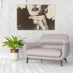 Tablou - Vintage, poza unei femei (90x60 cm)