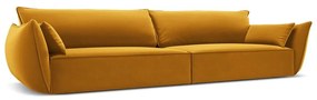 Canapea galben-muștar cu tapițerie din catifea 248 cm Vanda – Mazzini Sofas