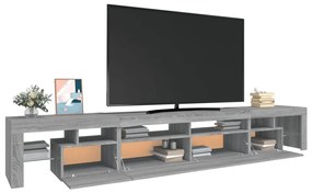 Comoda TV cu lumini LED, gri sonoma, 260x36,5x40cm 1, sonoma gri, 260 x 36.5 x 40 cm