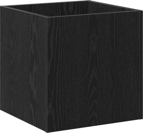 vidaXL Cutie pentru Vaze Stejar Negru 40 x 38.5 x 40 cm Lemn compozit