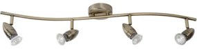 Lucide 13955/20/03 - Lampa spot LED CARO-LED 4xGU10/5W/230V bronz