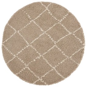 Covor maro deschis Mint Rugs Hash, ⌀ 120 cm