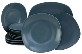 Set Complet Serviciu De Masa Ice Gray, 12 piese, Gri Mat