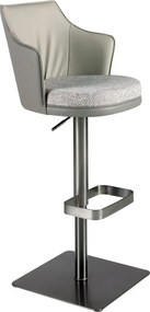 Scaun de bar pivotant cu inaltime reglabila Stool gri
