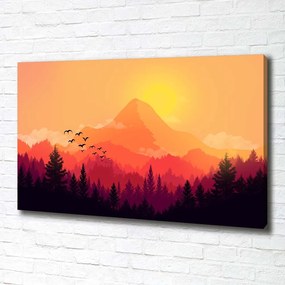 Tablou pe pânză canvas Peisaj montan